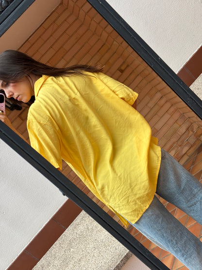 Camisa Vintage Amarela Oversized