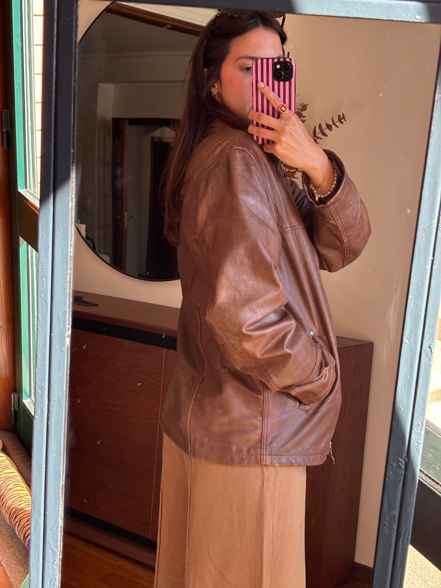 Camel Leather Jacket