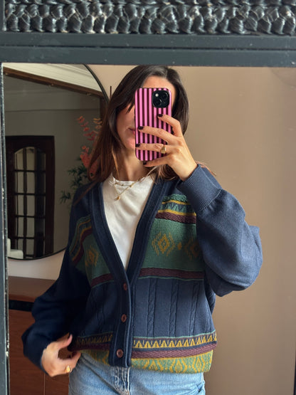 Cardigan Vintage Lã