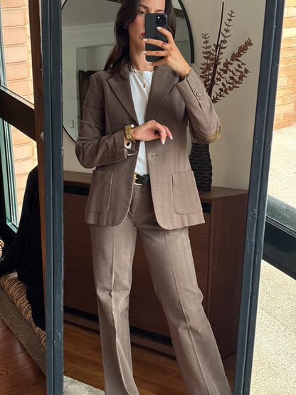 Zara Suit Cotton Brown