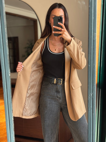 Blazer Camel Stradivarius