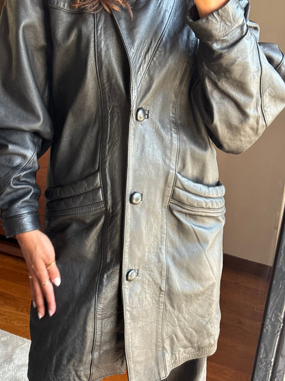 Casacão Vintage em Pele