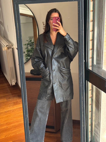 Casacão Vintage em Pele