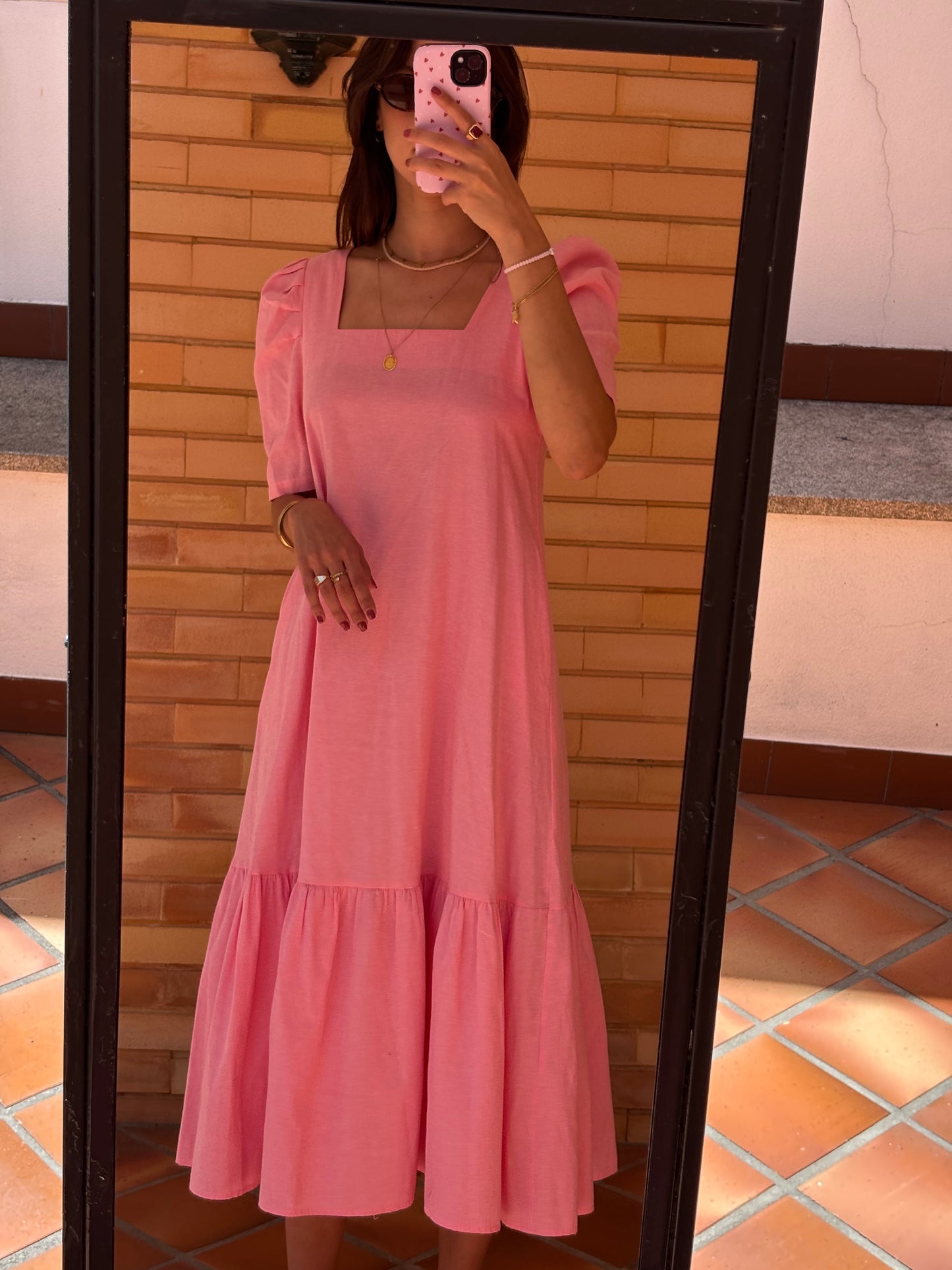 Vestido Midi com Bolsos