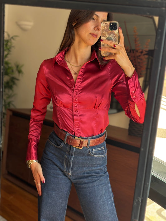 Camisa Acetinada