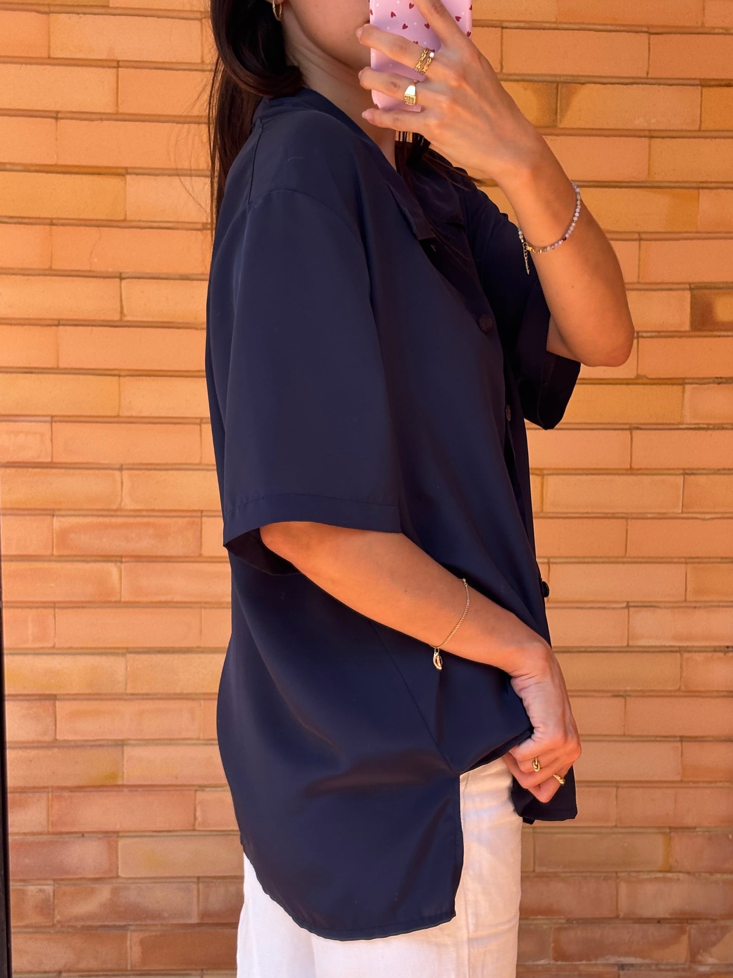 Camisa Acetinada Vintage