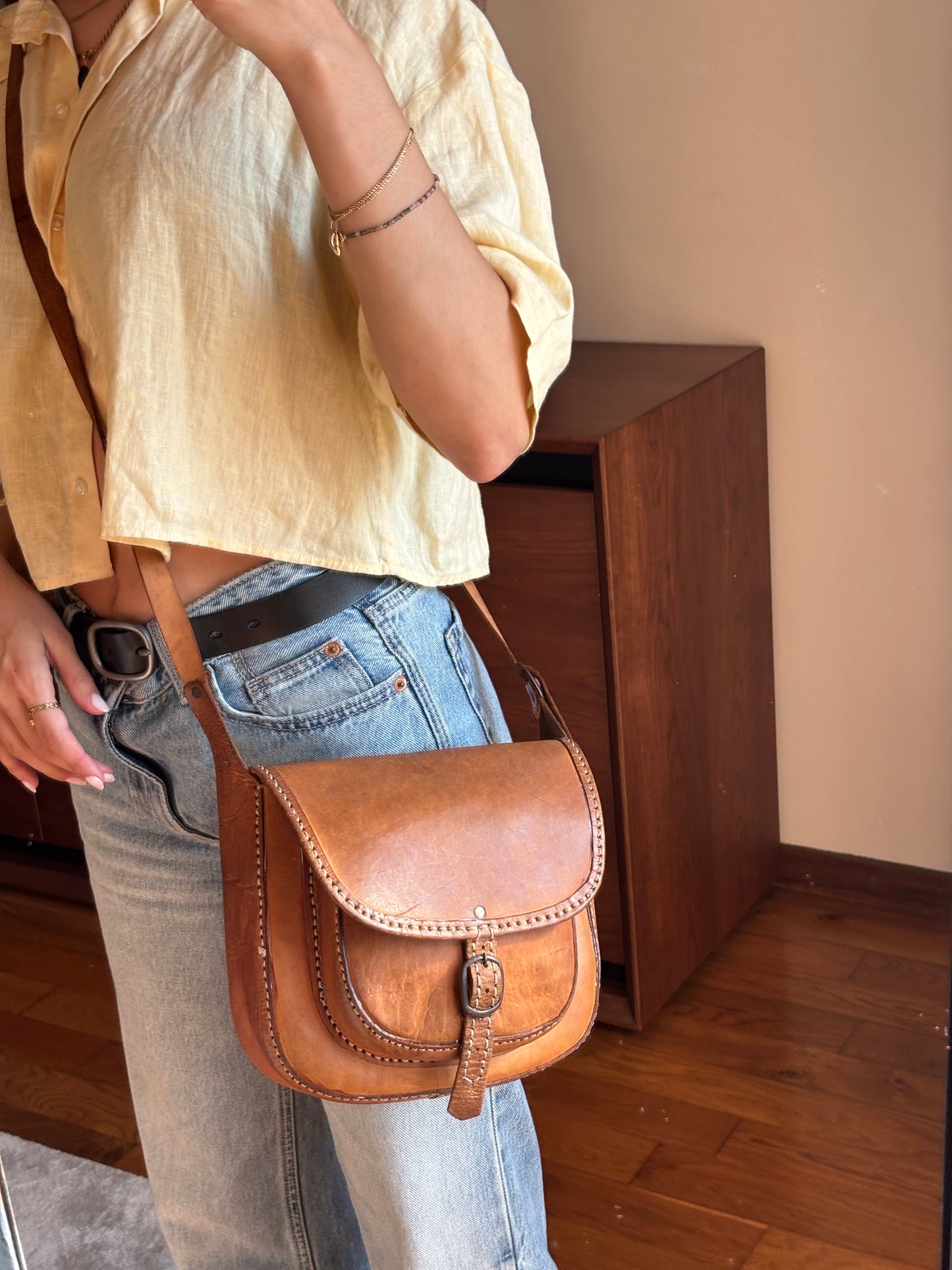 Mala Vintage Camel