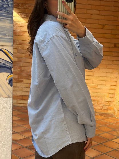 Camisa Quebramar Azul Clássica em Algodão