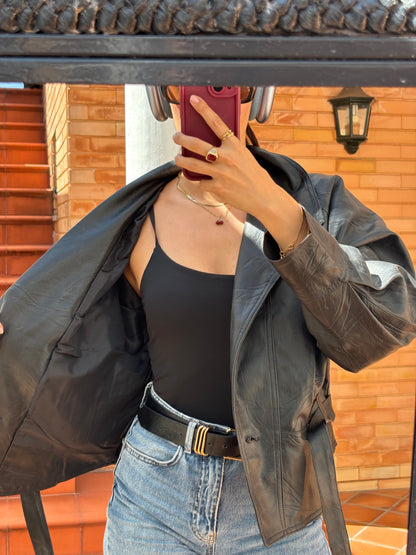 Faux Leather Jacket