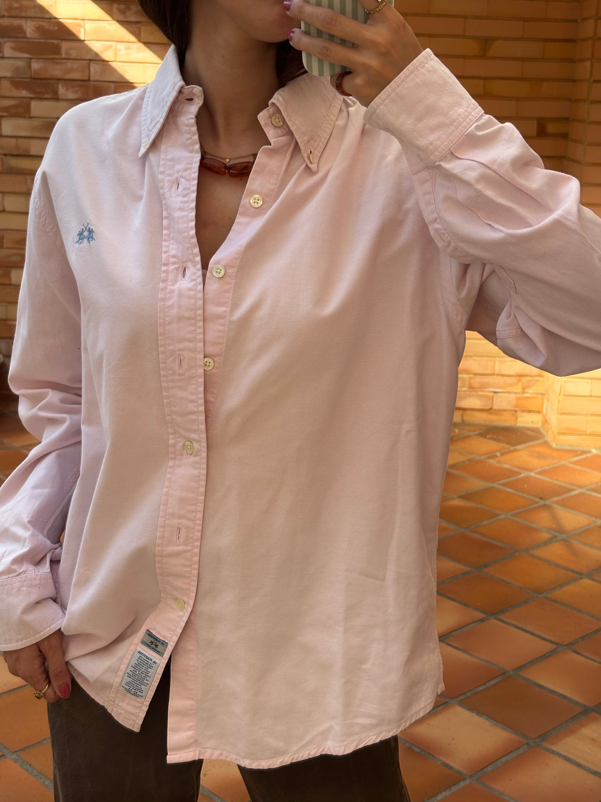 Camisa La Martina Rosa em Algodão