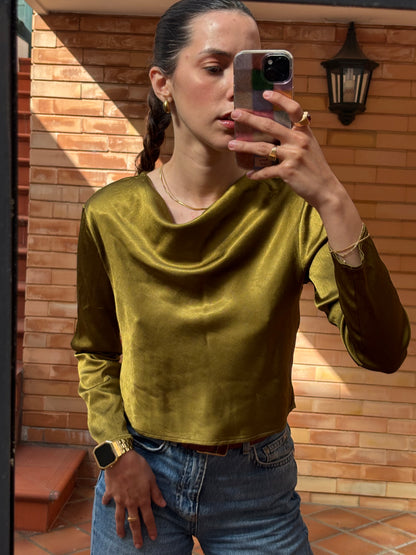 Blusa Drapeada