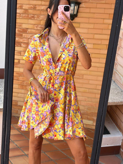 Vestido Estampado Floral Vintage