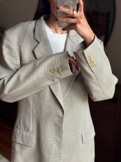 Blazer Xadrez Trevira e Lã