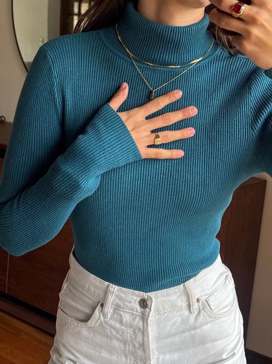 Malha Azul Petróleo Canelada