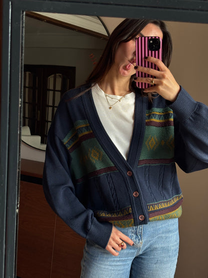 Cardigan Vintage Lã