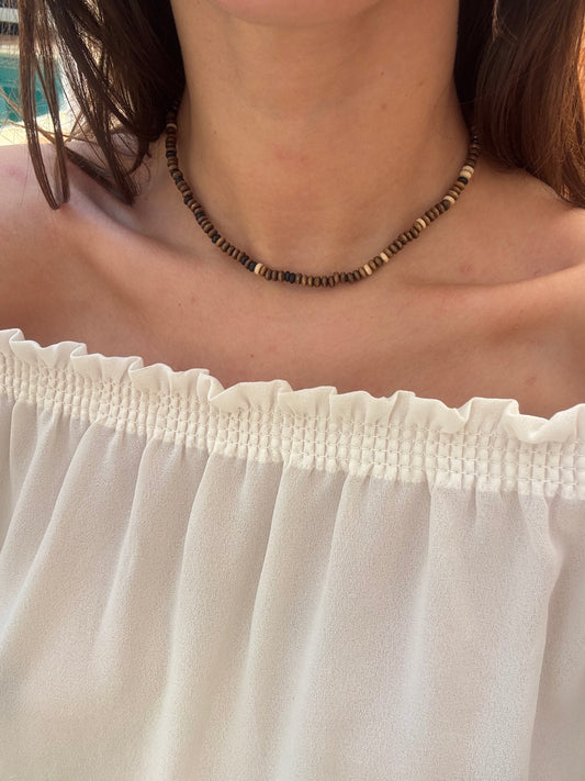 Minimal Wooden Necklace