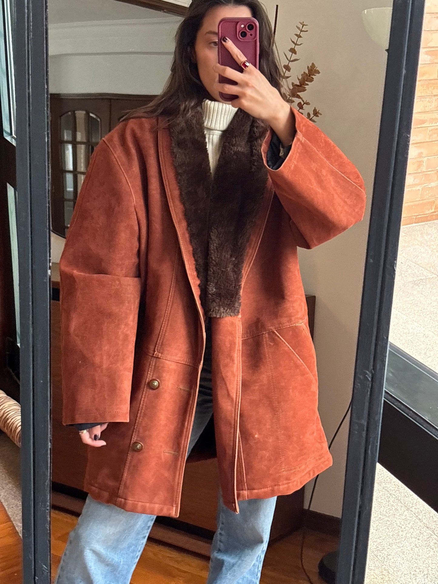 Casaco Suede Vintage Italiano