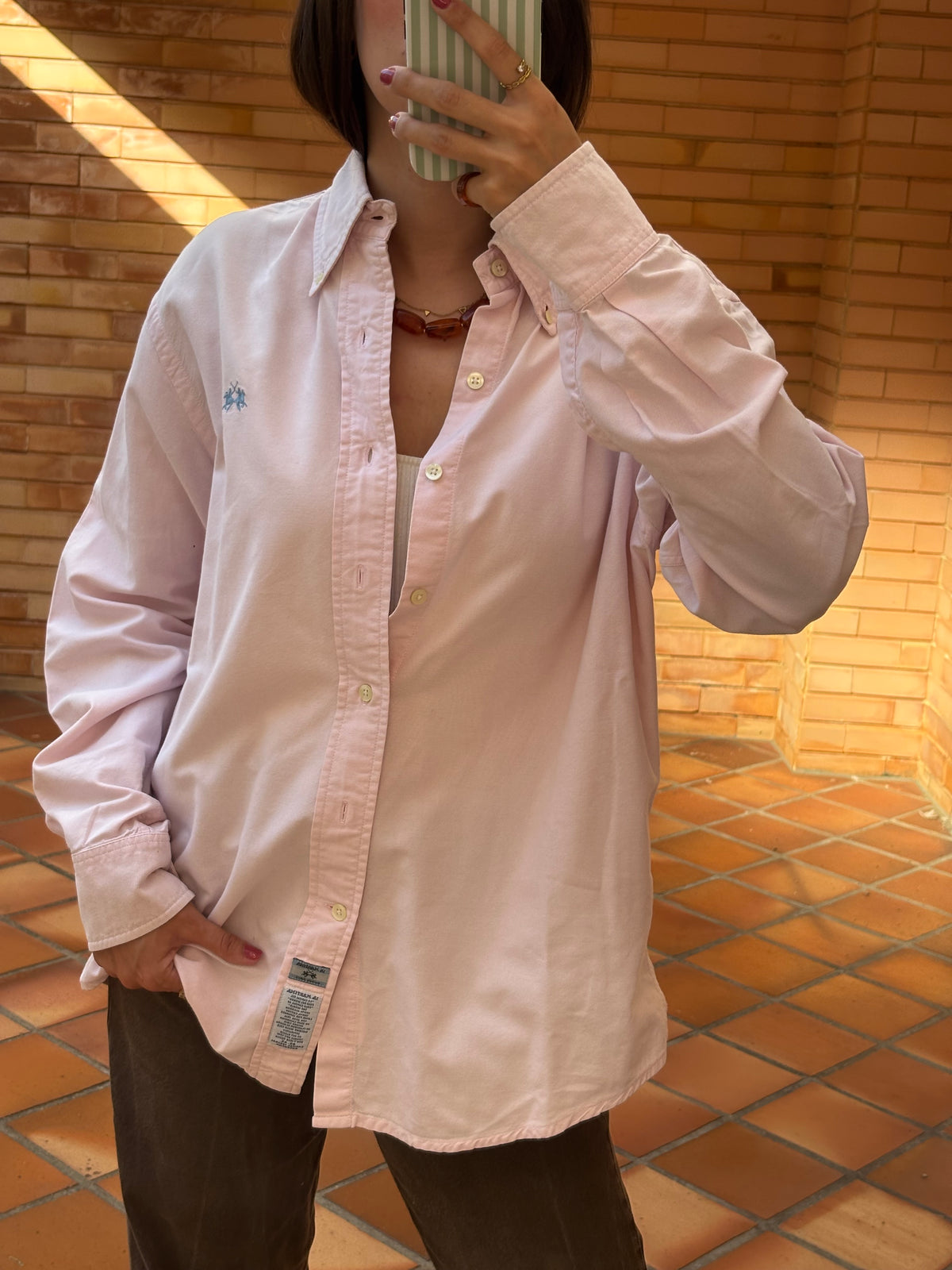 Camisa La Martina Rosa em Algodão