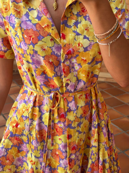 Vestido Estampado Floral Vintage