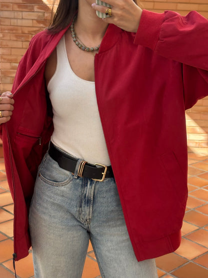 Bomber Vermelho Oversized