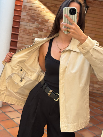 Casaco Vintage Bege Novo
