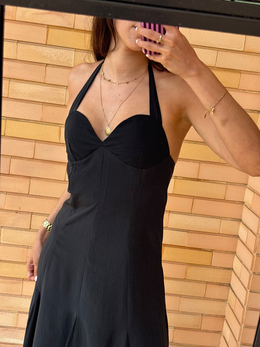 Vestido Midi Halteres