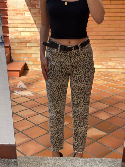 Calças de Ganga Animal Print