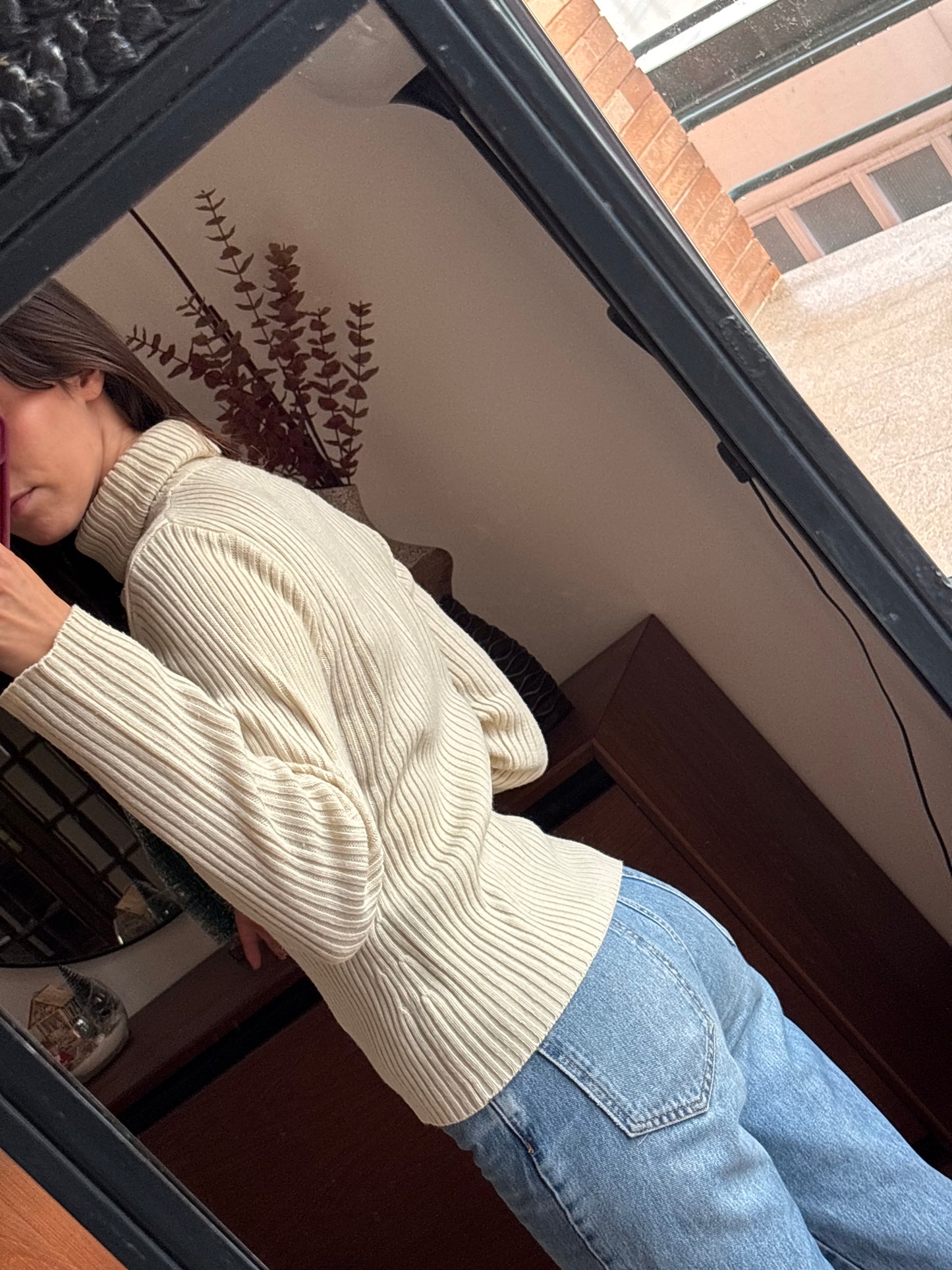 Malha Canelada Creme