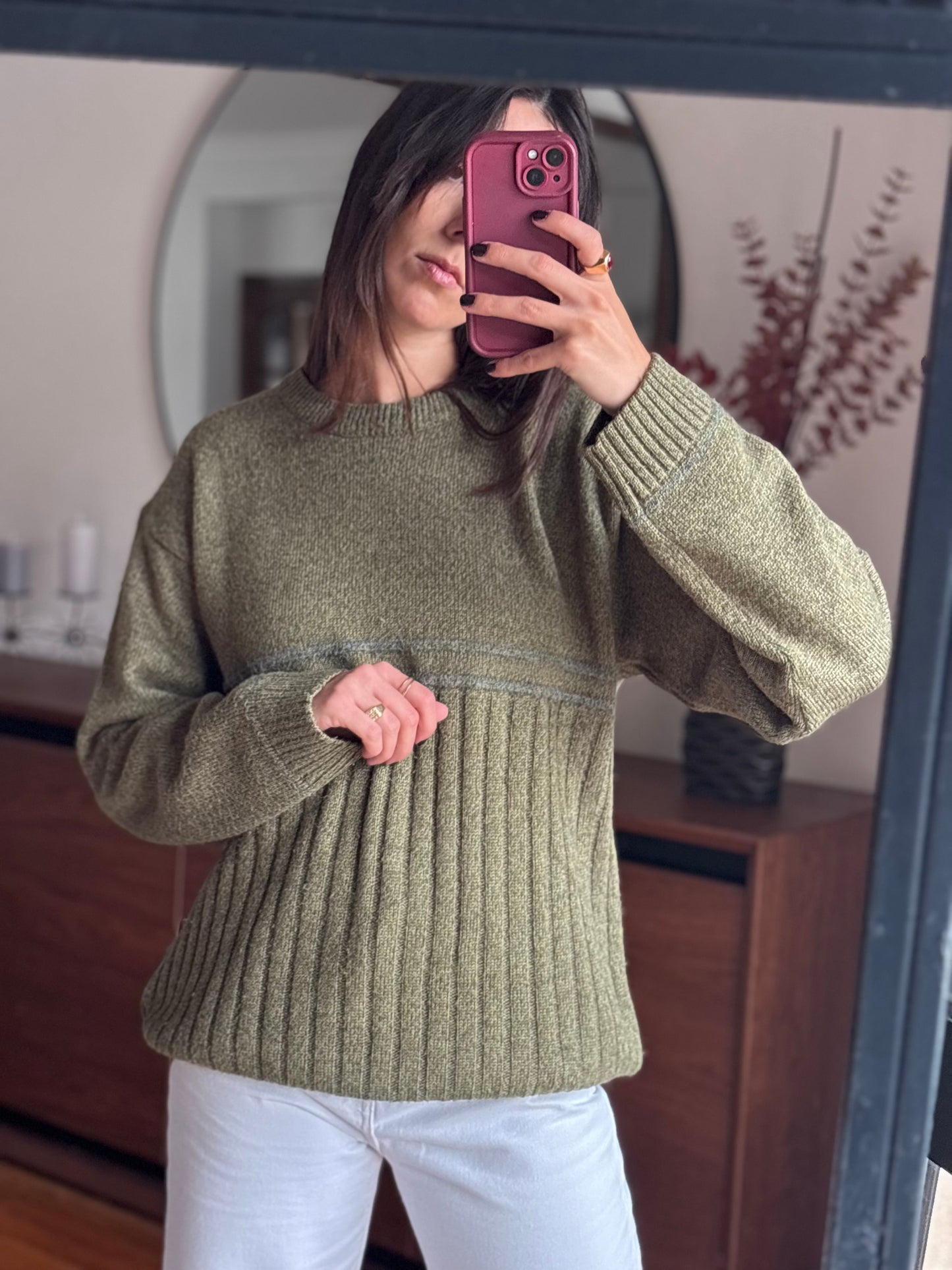 Malha Vintage Olive Green