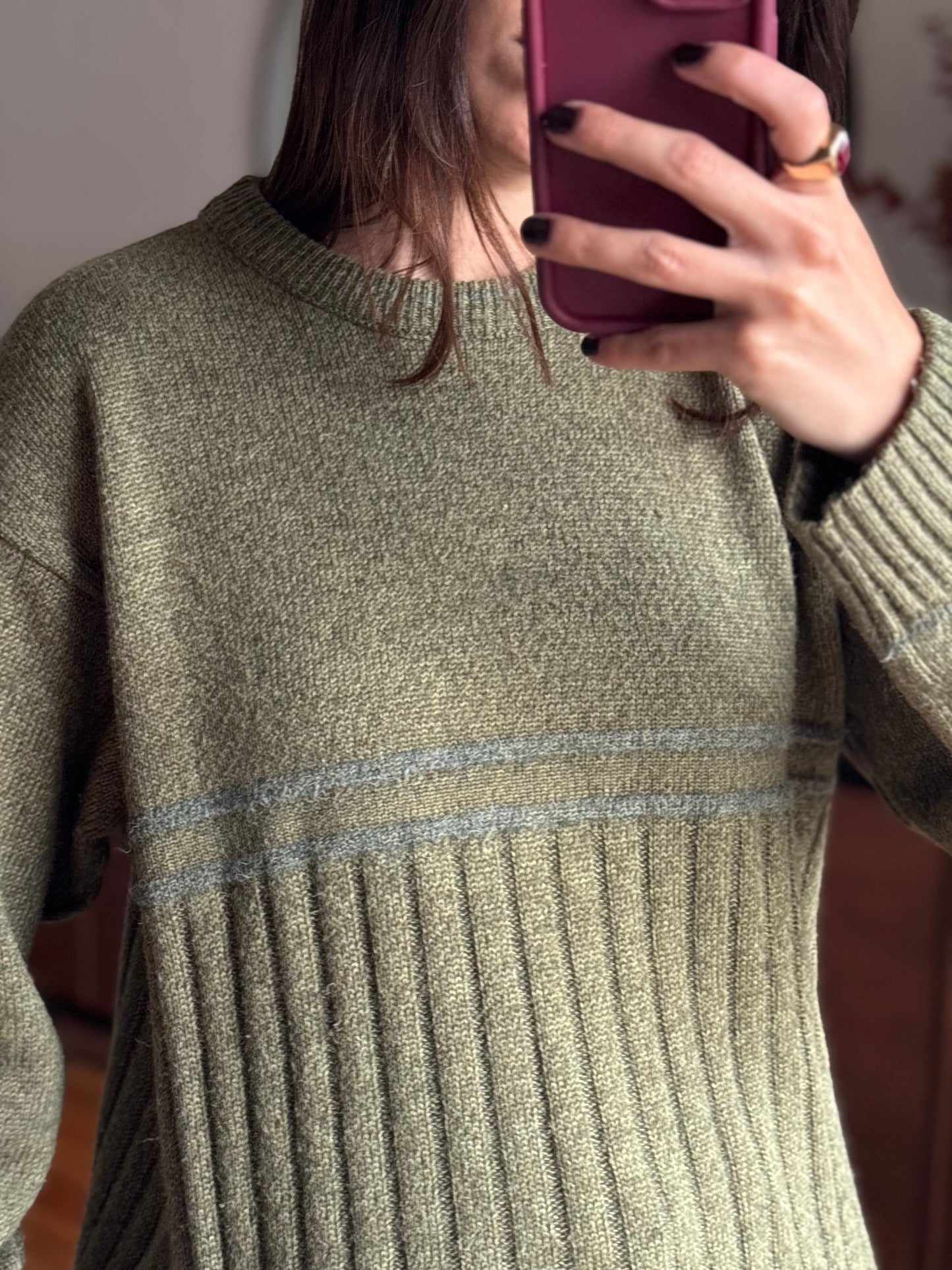 Malha Vintage Olive Green