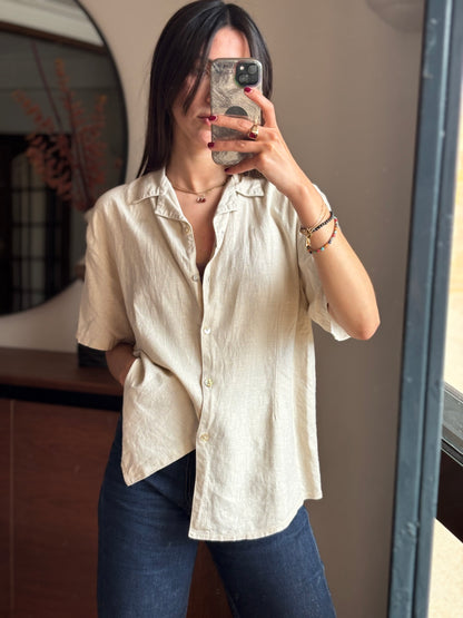 Camisa Linho Vintage Roma