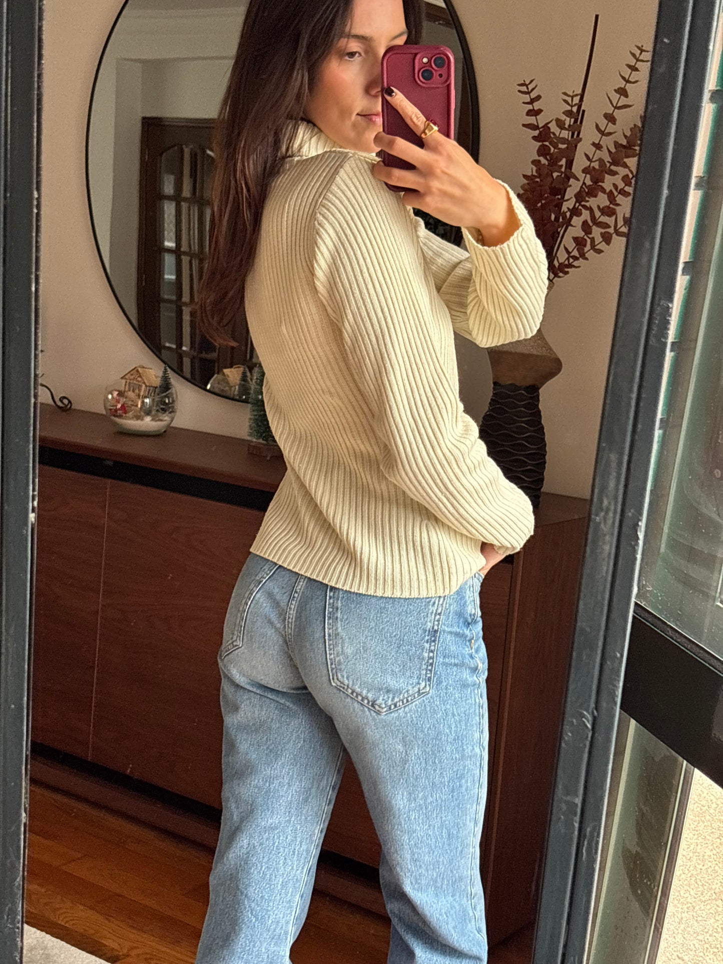 Malha Canelada Creme