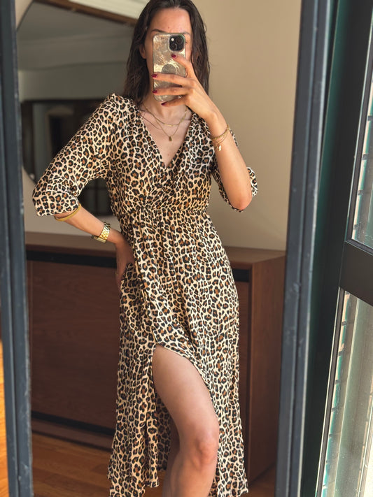 Midi Leopard Dress