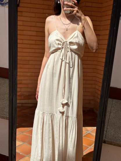 Vestido Maxi Creme