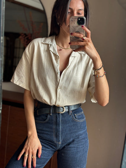 Camisa Linho Vintage Roma