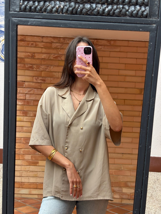 Camisa Vintage Acetinada