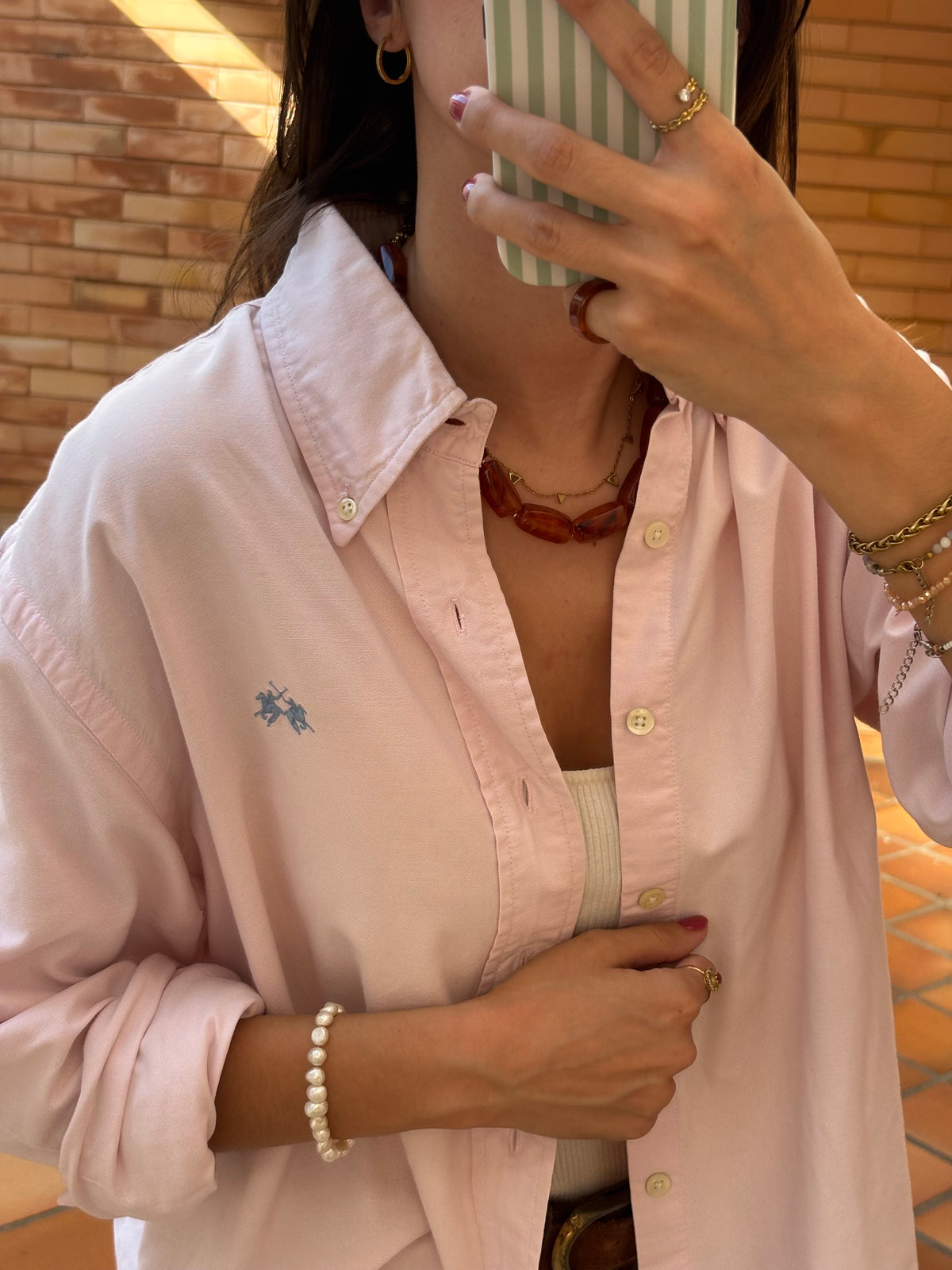 Camisa La Martina Rosa em Algodão