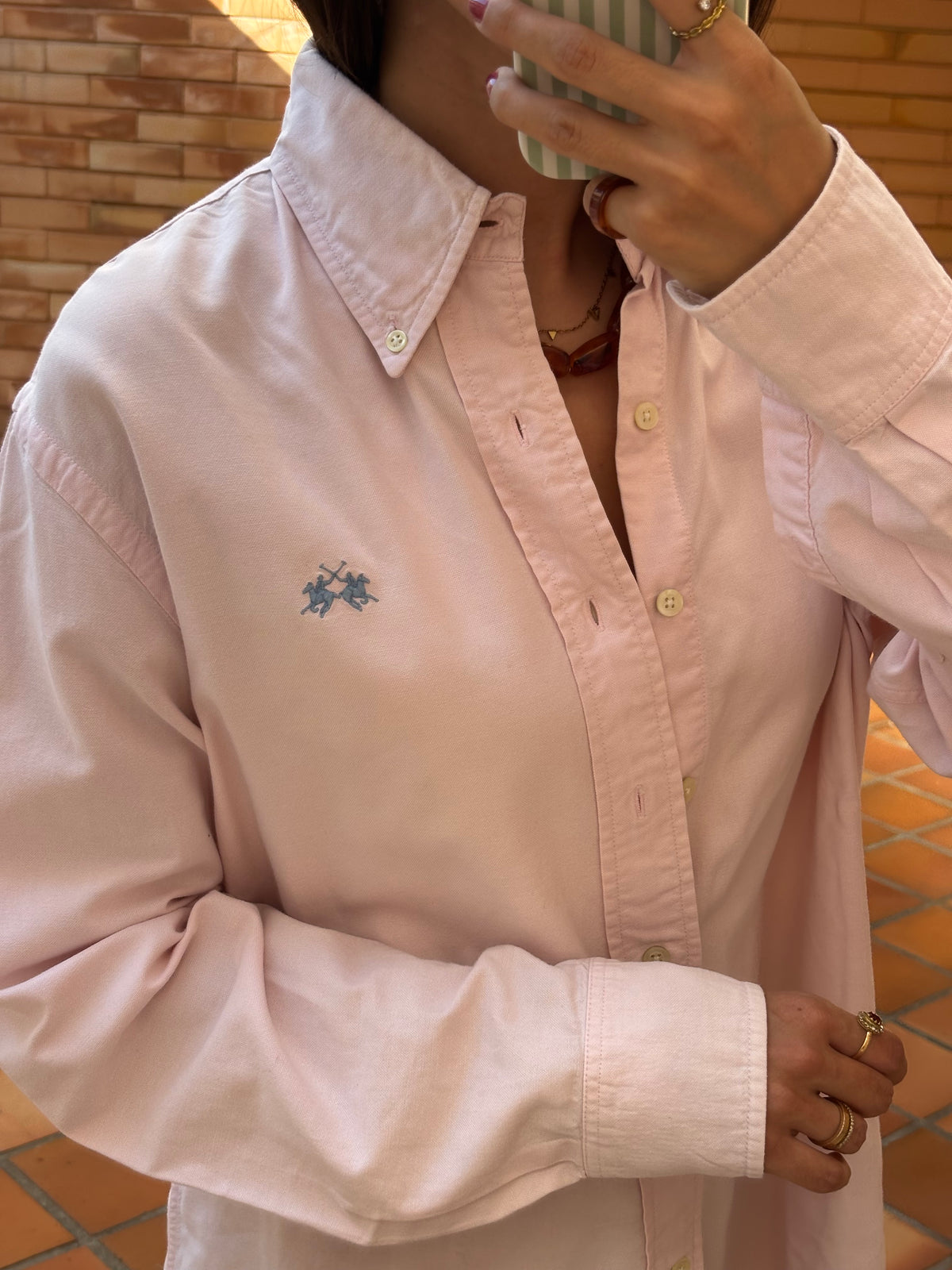 Camisa La Martina Rosa em Algodão