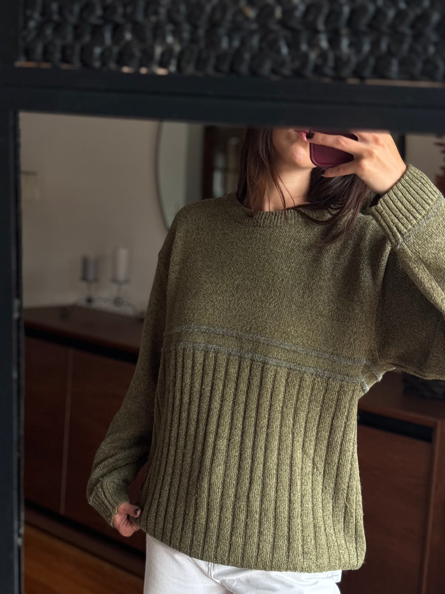 Malha Vintage Olive Green