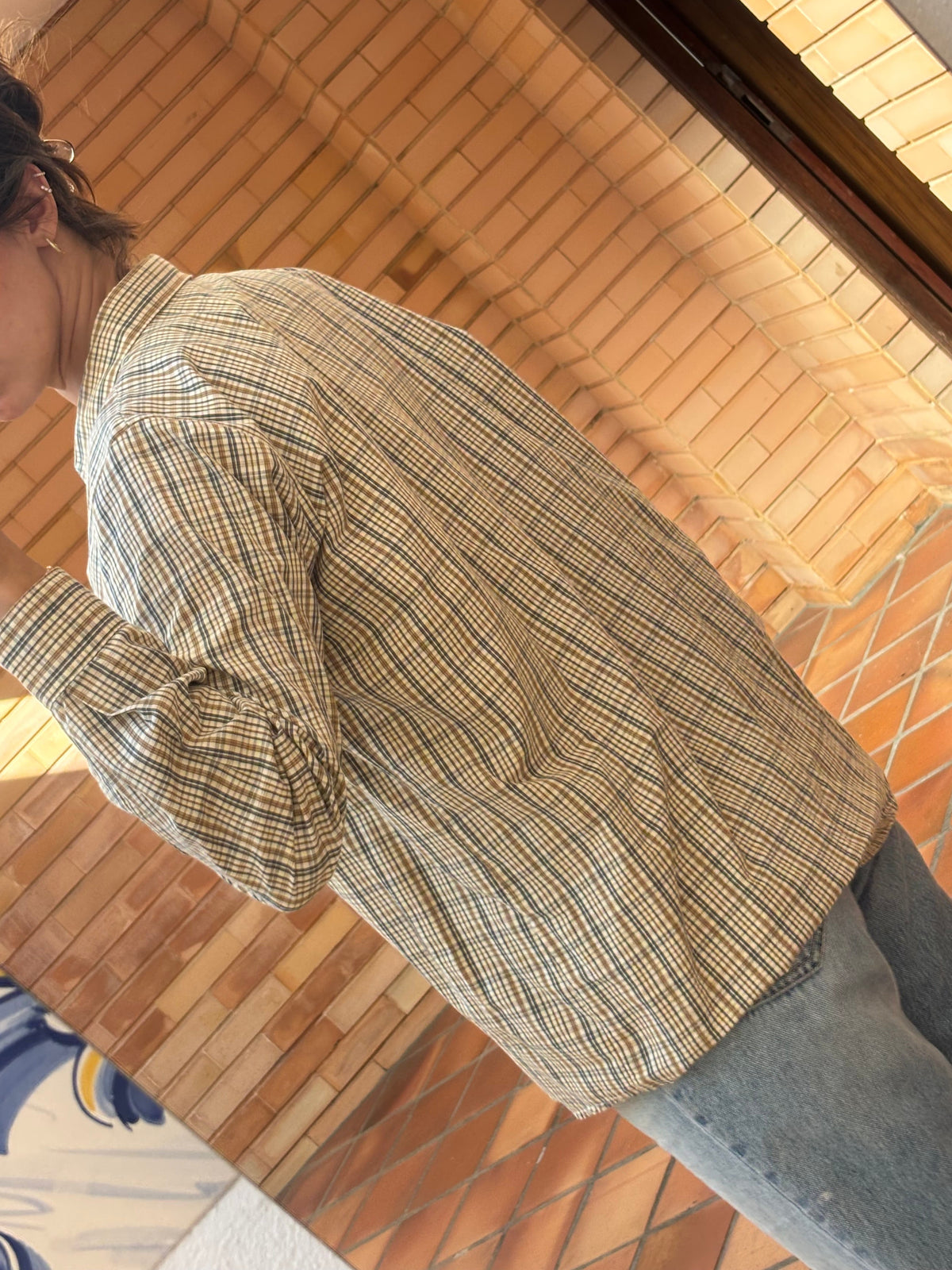Camisa Xadrez Vintage em Algodão