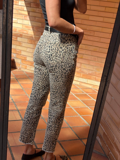 Calças de Ganga Animal Print