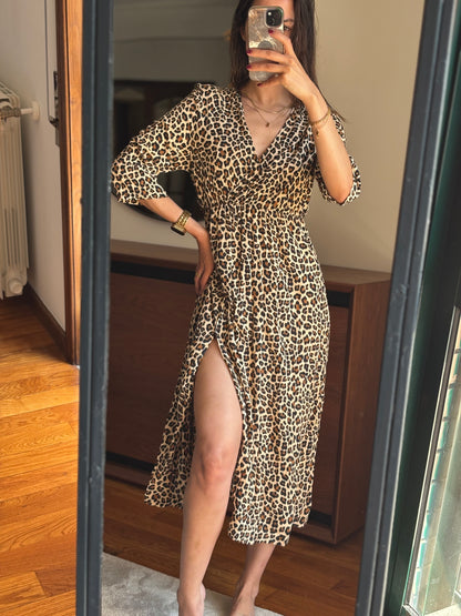 Midi Leopard Dress