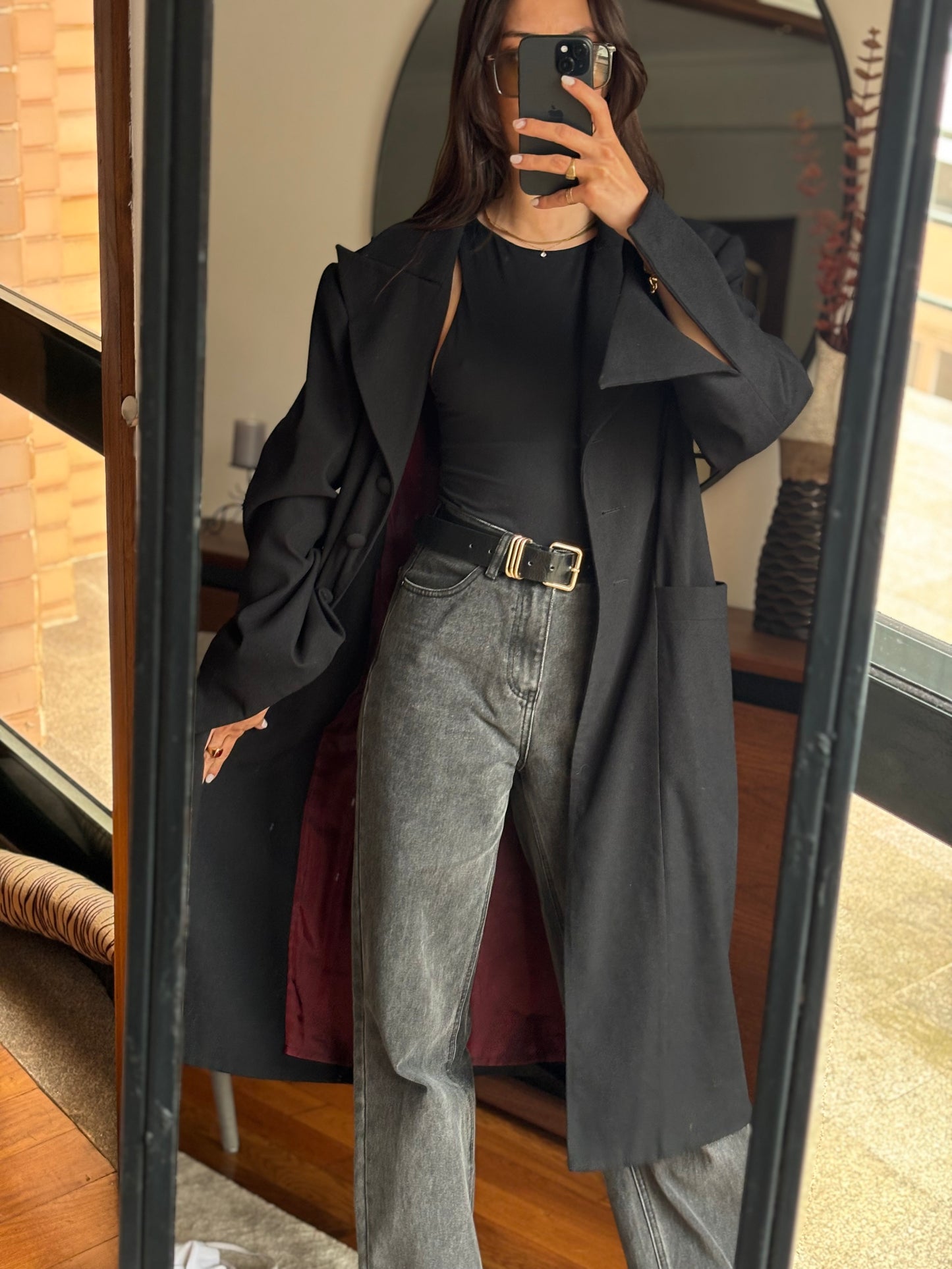 Casacão Preto Vintage