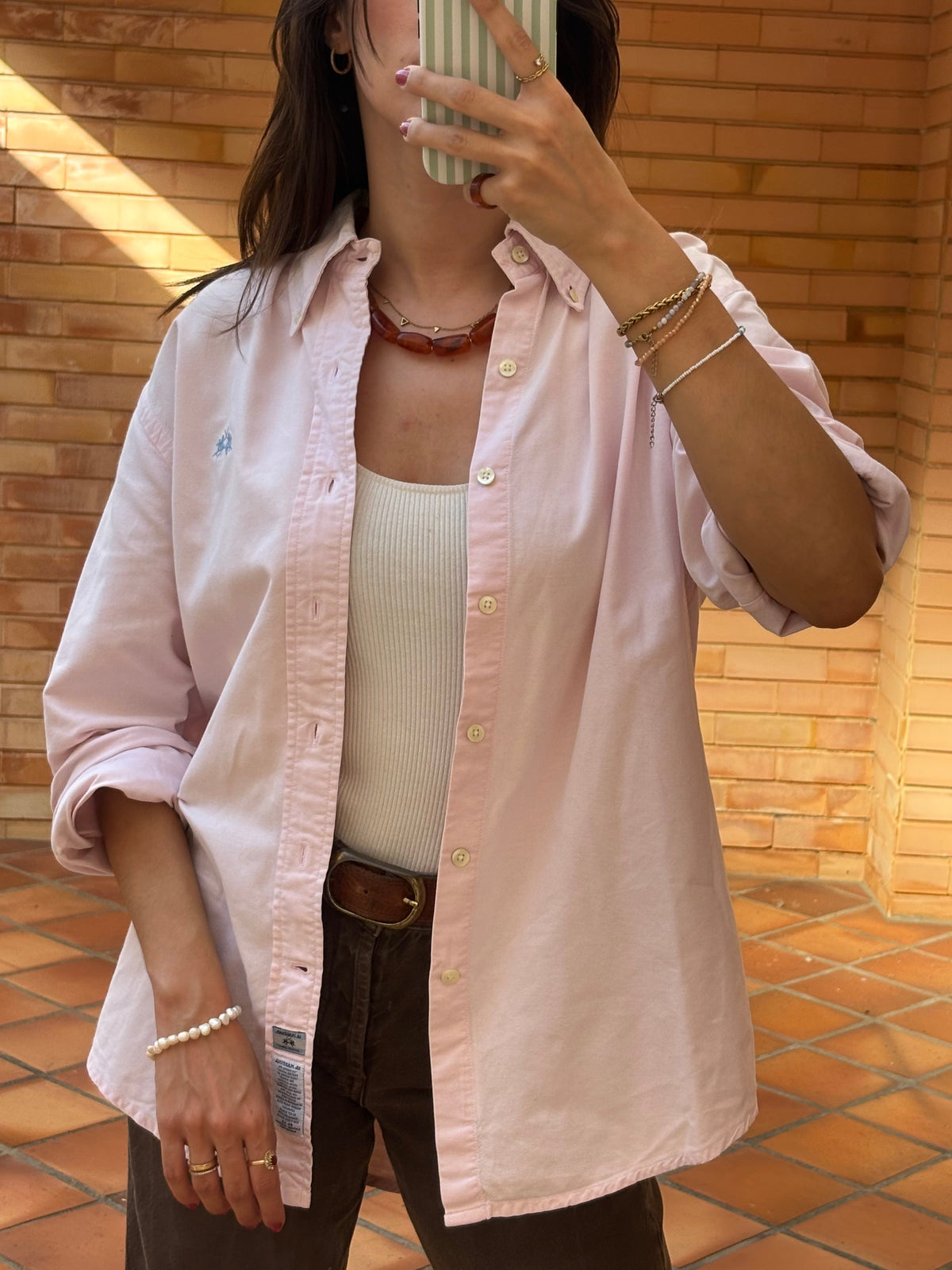 Camisa La Martina Rosa em Algodão