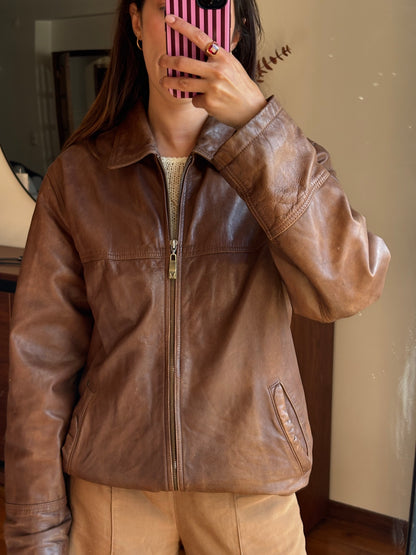 Camel Leather Jacket