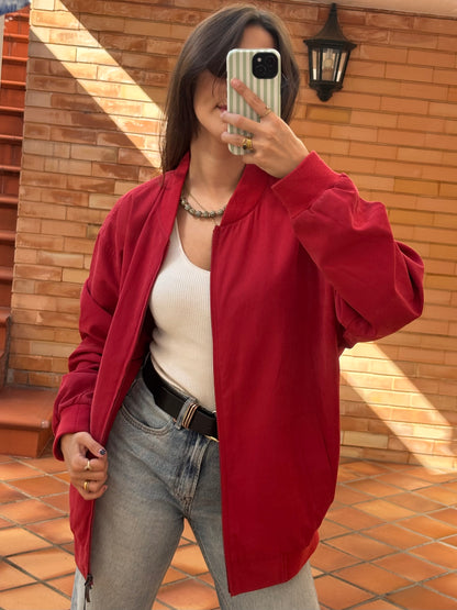 Bomber Vermelho Oversized