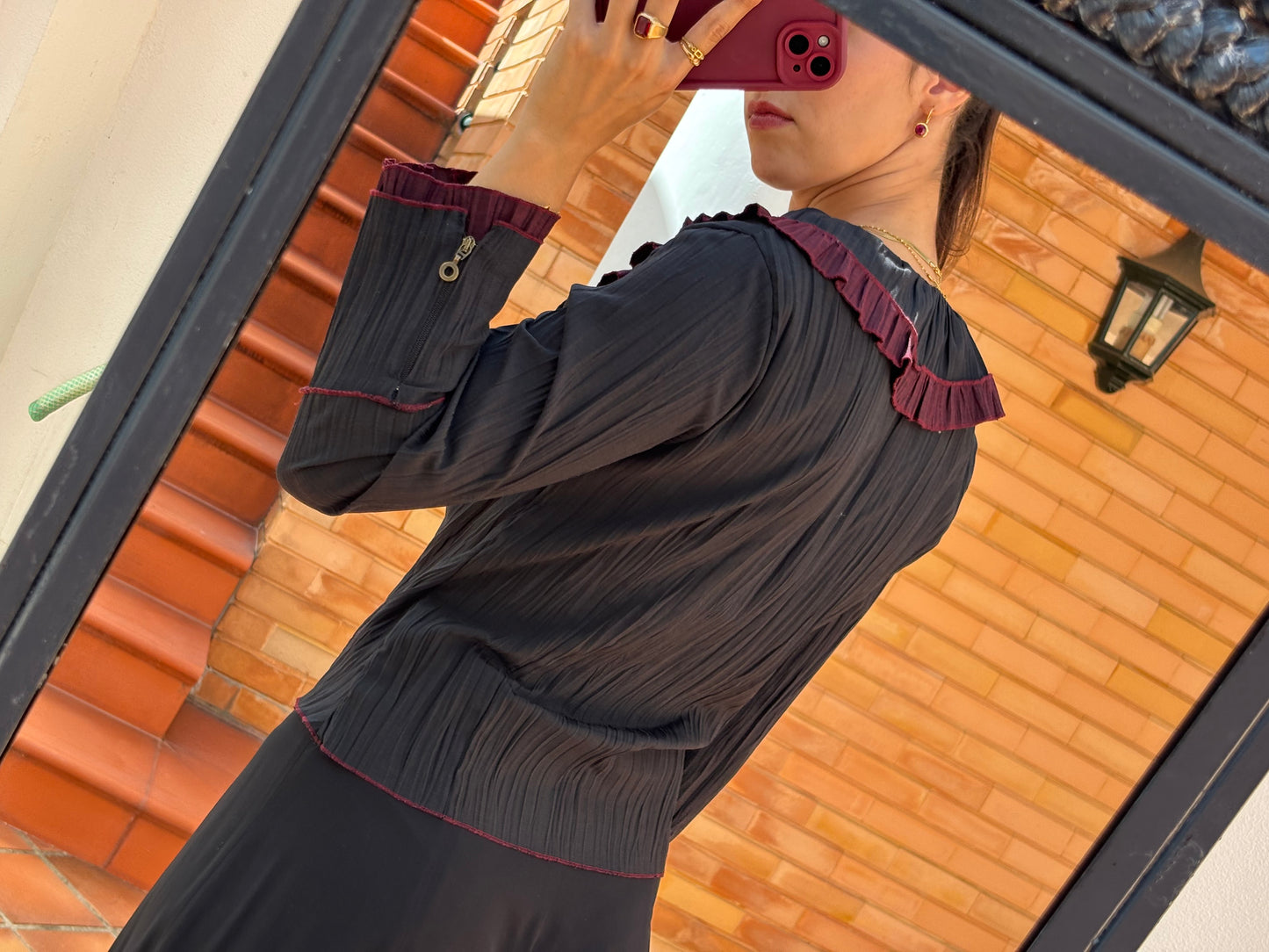 Blusa Noir Trespasse