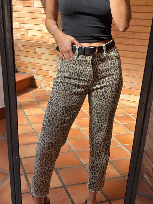 Calças de Ganga Animal Print