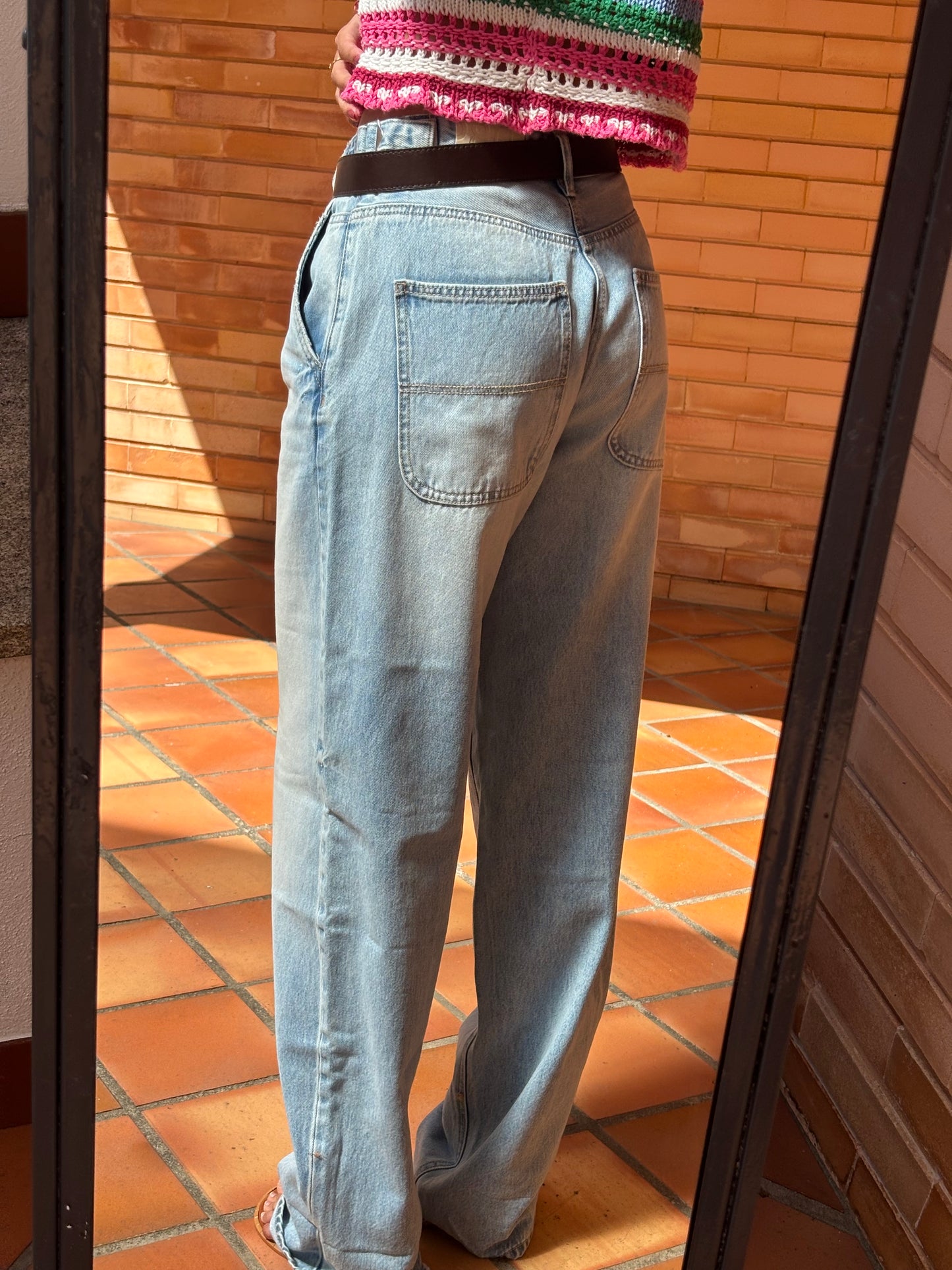 Calças De Ganga Wide Leg
