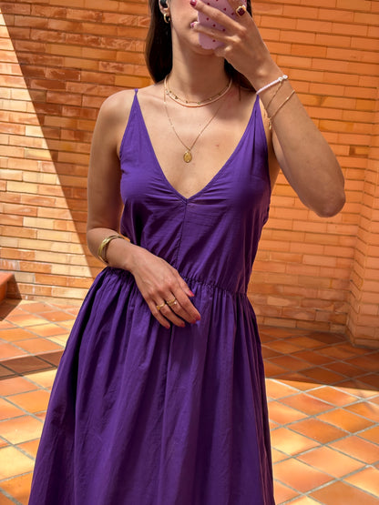 Vestido Midi Alças Benetton com cinto